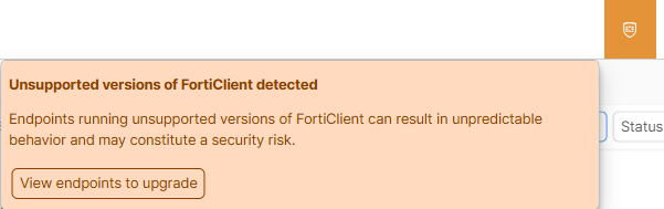 Endpoint upgrade | FortiSASE | Fortinet Document Library