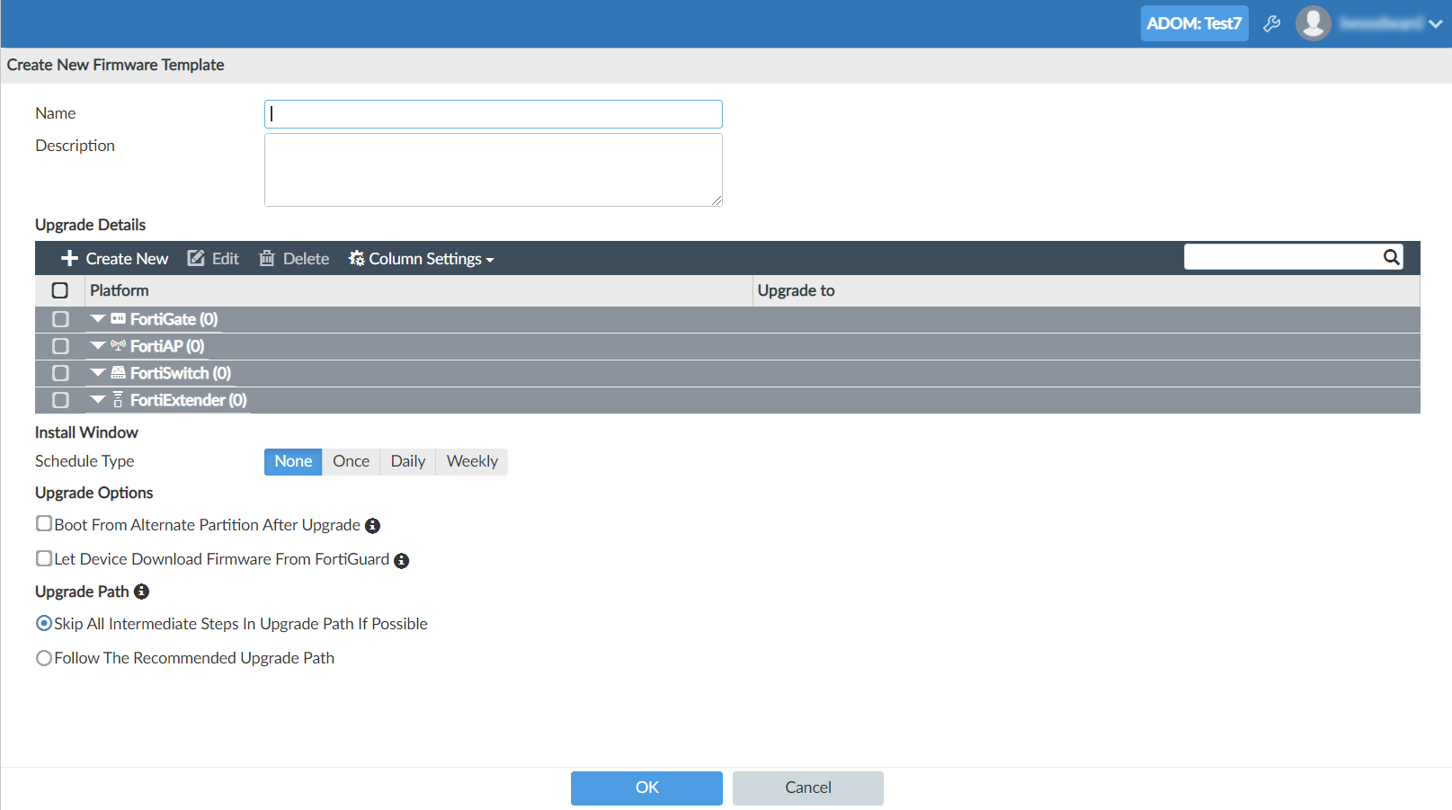 Creating firmware templates | FortiManager 7.0.3 | Fortinet Document ...