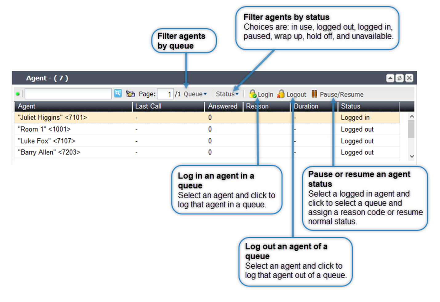 Agent | FortiVoice 7.0.5 | Fortinet Document Library