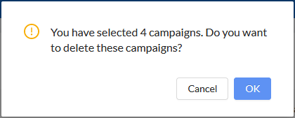 Deleting archived campaigns | FortiPhish 24.1.0 | Fortinet Document Library