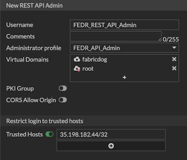 Configuring FortiGate | FortiEDR/XDR 6.0.0 | Fortinet Document Library