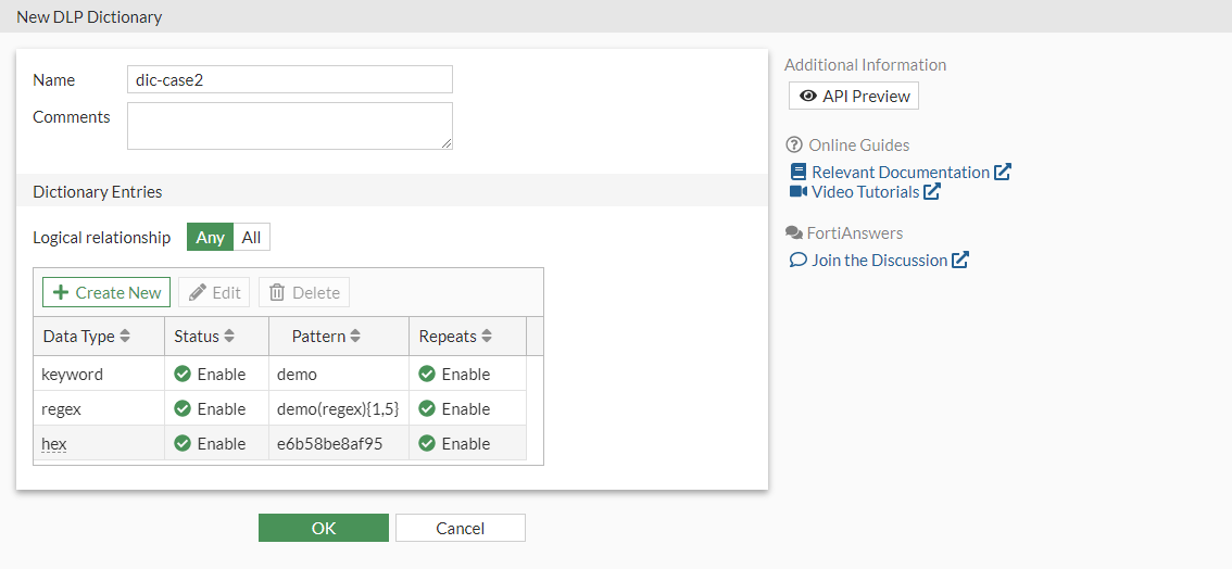 Reintroduce DLP profiles in the GUI 7.2.4 FortiGate / FortiOS 7.2.0