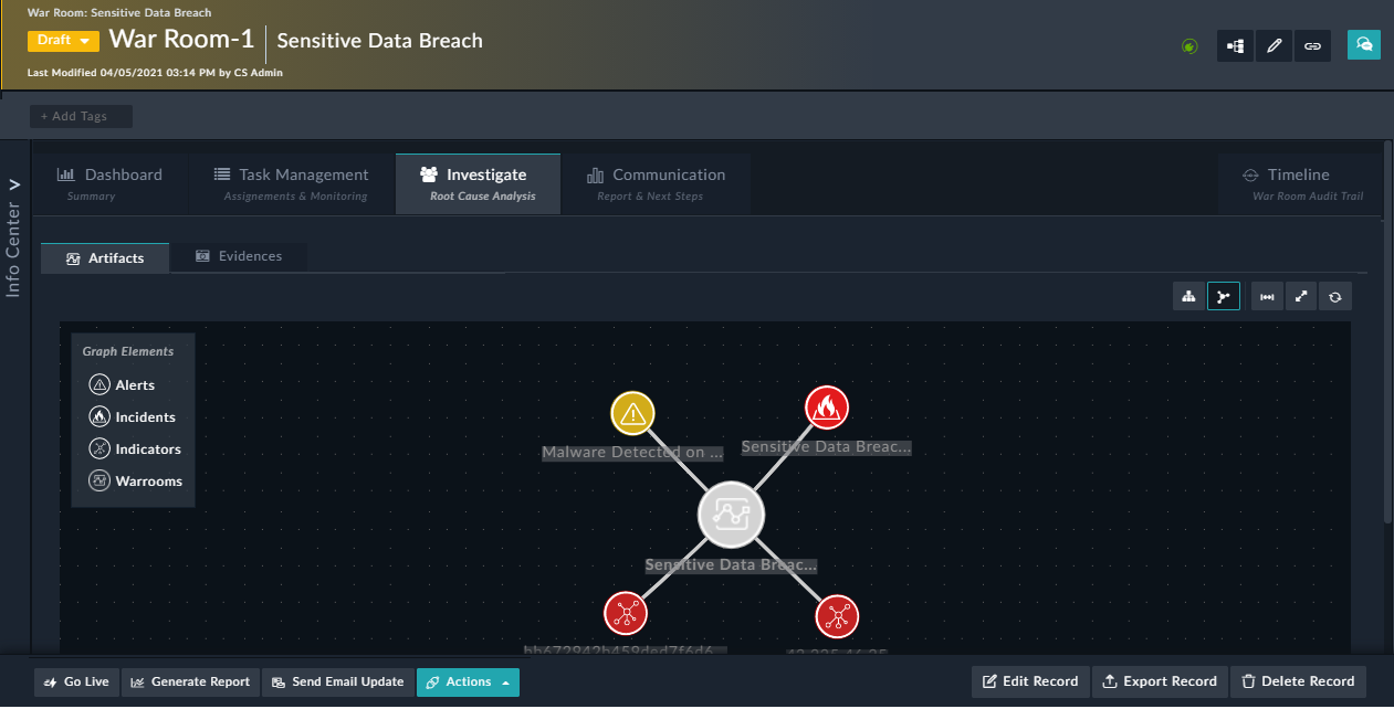 Invigate Tab - Artifacts