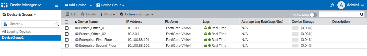 Device Group | FortiAnalyzer 7.2.0 | Fortinet Document Library