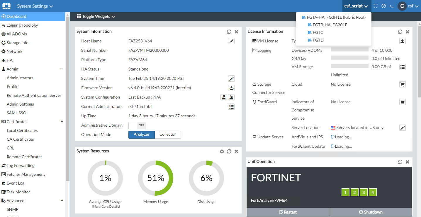 Fortios Gui Administration Guide | FortiGate / FortiOS 6.4.4 | Fortinet ...