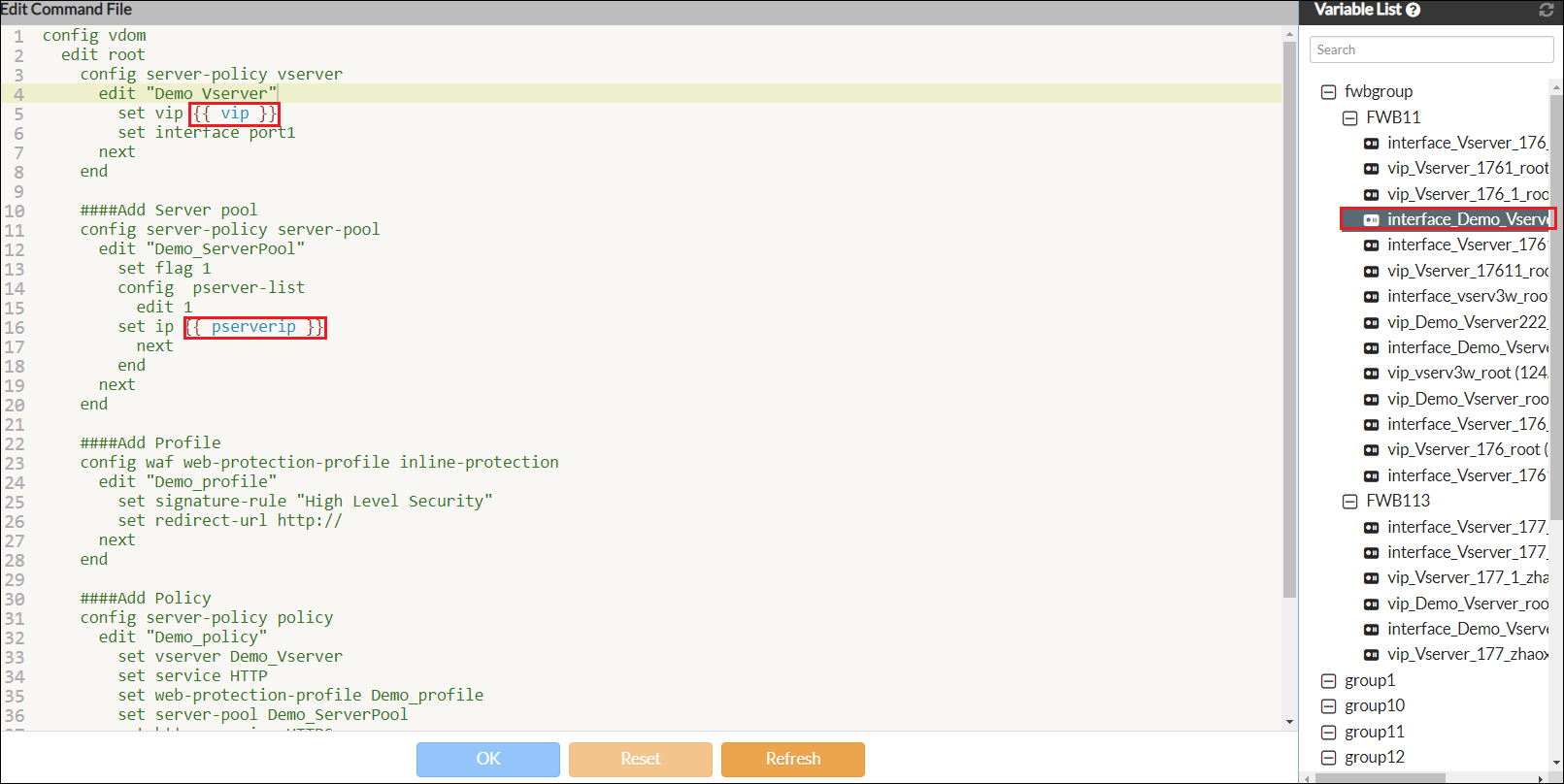 Managing config files | FortiWeb 7.4.0 | Fortinet Document Library