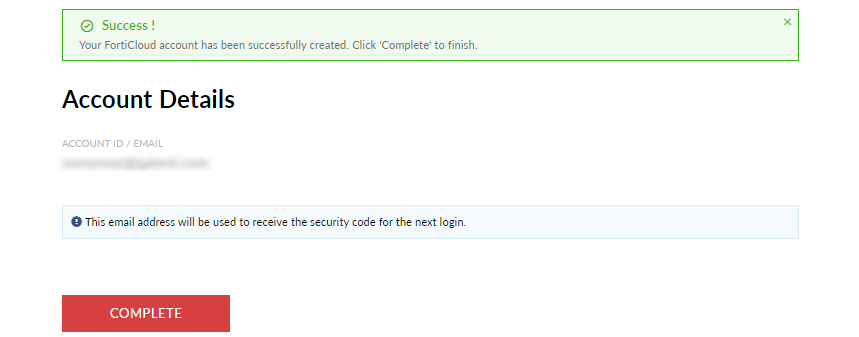 Creating a FortiCloud account | FortiCloud Services 25.1.0 | Fortinet ...