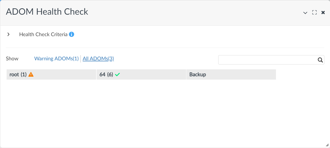 Checking ADOM health | FortiManager 7.4.1 | Fortinet Document Library