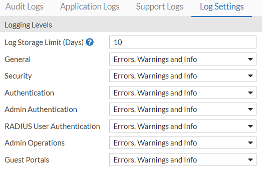 System Logs | FortiGuest 2.2.0 | Fortinet Document Library