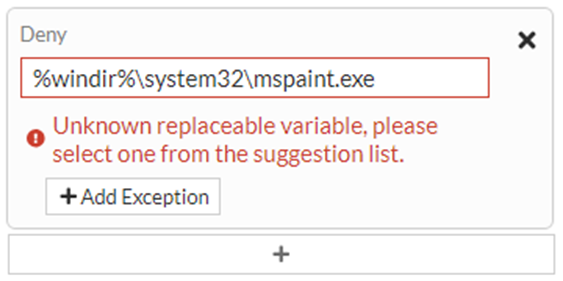 Fortinet Error Window app filter | FortiPAM 1.5.0 | Fortinet Document Library