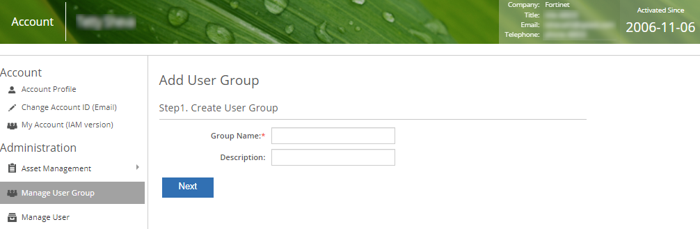 Managing user groups | FortiCloud Services 24.1.0 | Fortinet Document ...