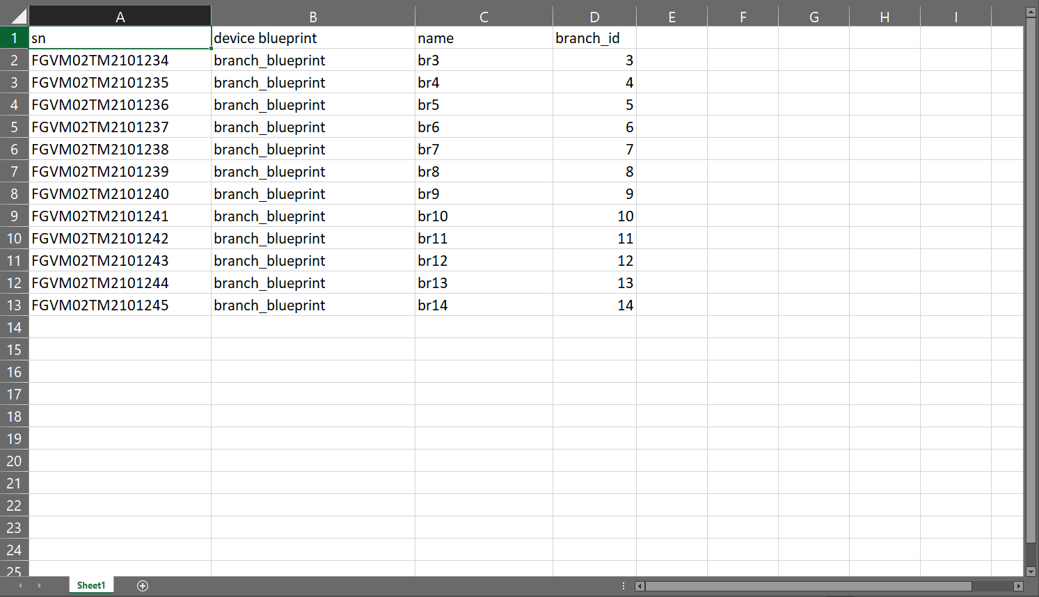 Import model devices from a CSV file | FortiManager 7.6.2 | Fortinet ...