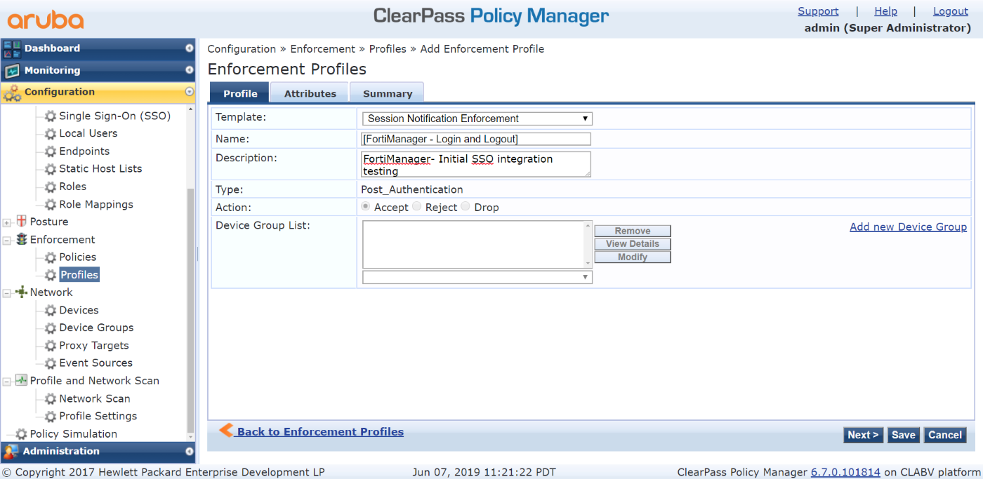 Creating ClearPass connectors | FortiManager 7.6.2 | Fortinet Document ...