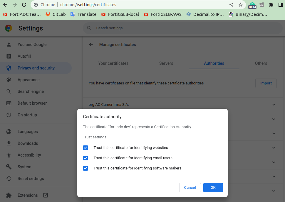 Configuring DNS over HTTPS and DNS over TLS | FortiADC 7.4.6 | Fortinet ...