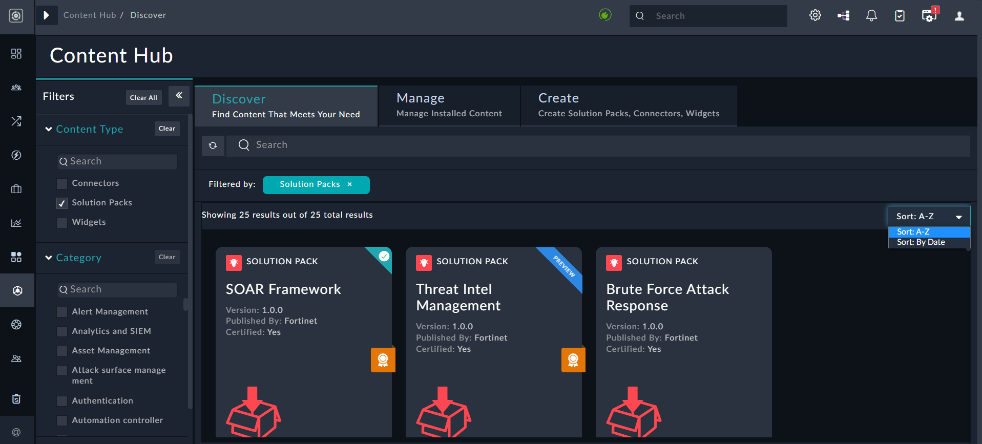 Maketplace - Solution Packs