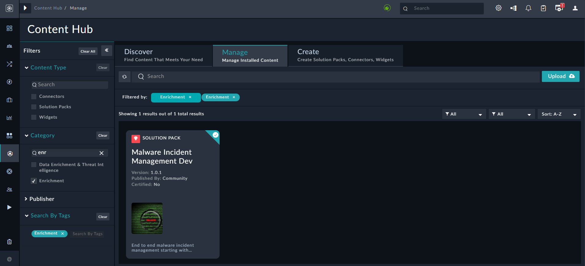 Differentiated display of category and tags filters