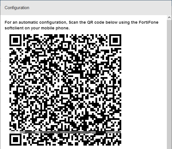 Registering your FortiFone softclient for mobile | FortiVoice Cloud 1.0 ...