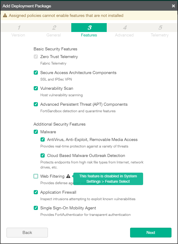 Feature Select | FortiClient 7.4.1 | Fortinet Document Library
