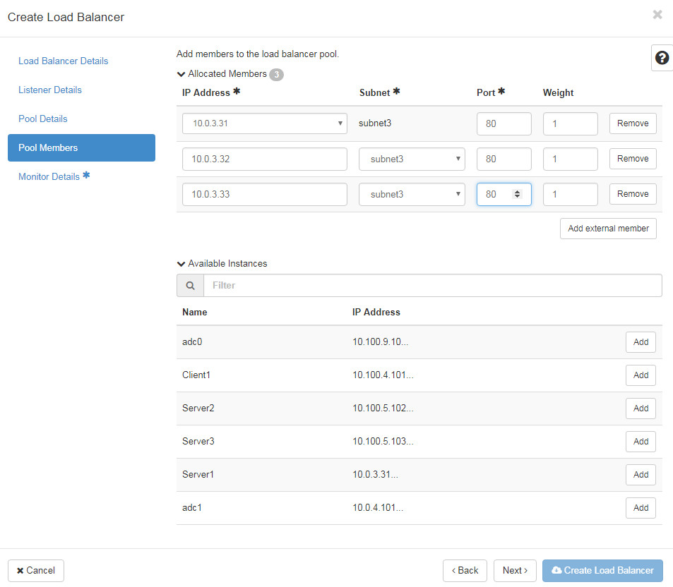 Validation | FortiADC Private Cloud | Fortinet Document Library