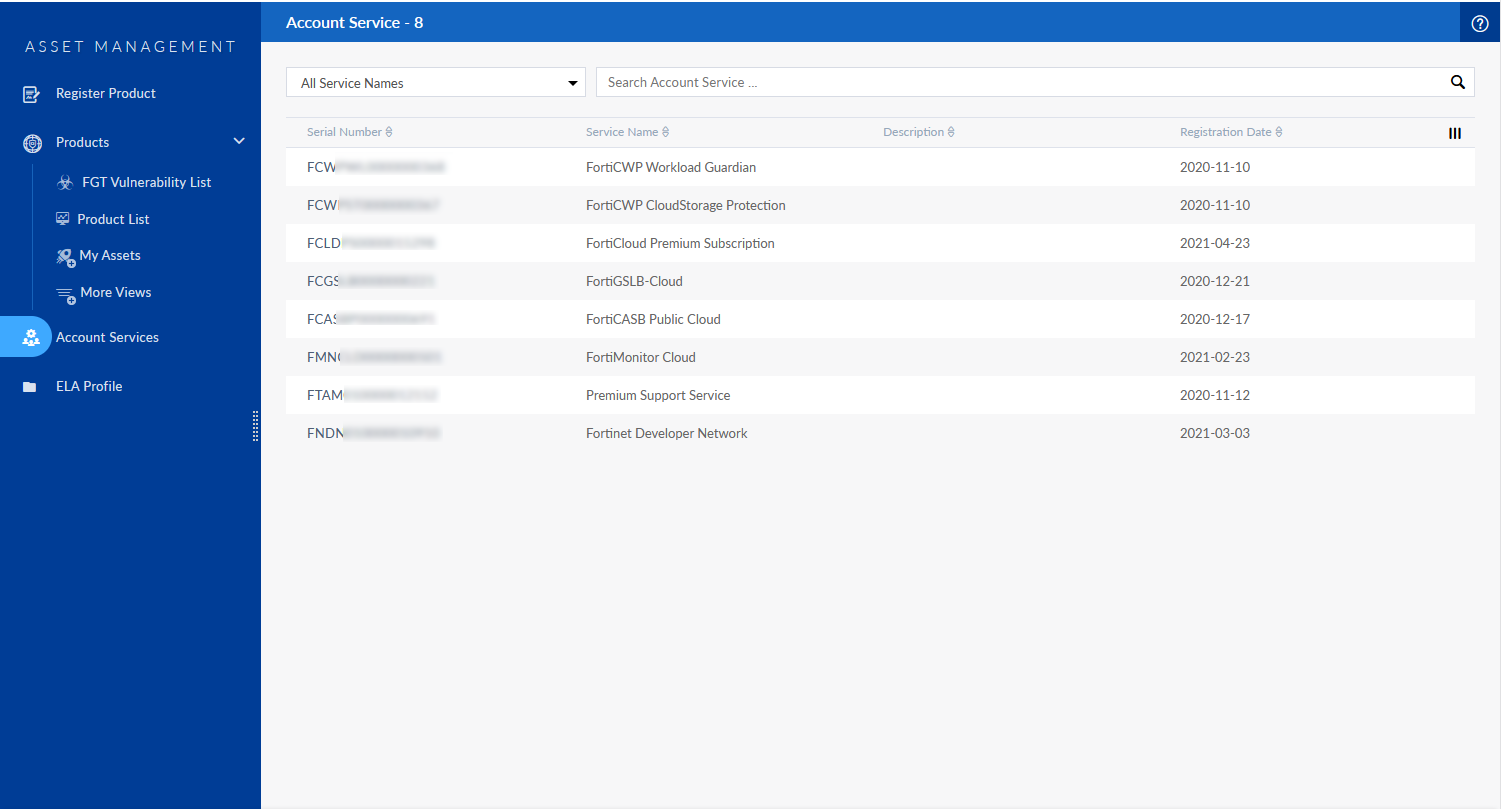 Account Services | FortiCloud Services 24.1.0 | Fortinet Document Library