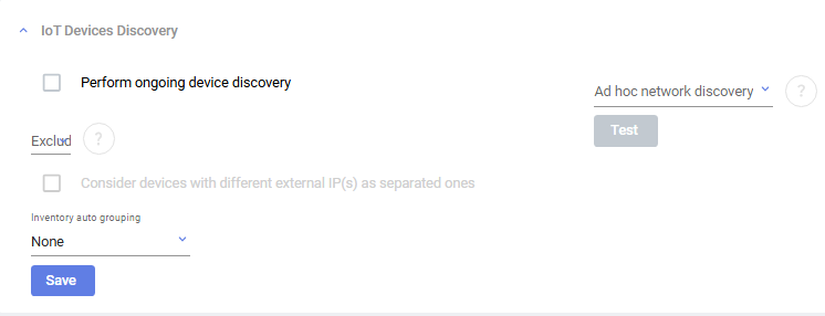 IoT Device Discovery | FortiEDR/XDR 7.0.0 | Fortinet Document Library