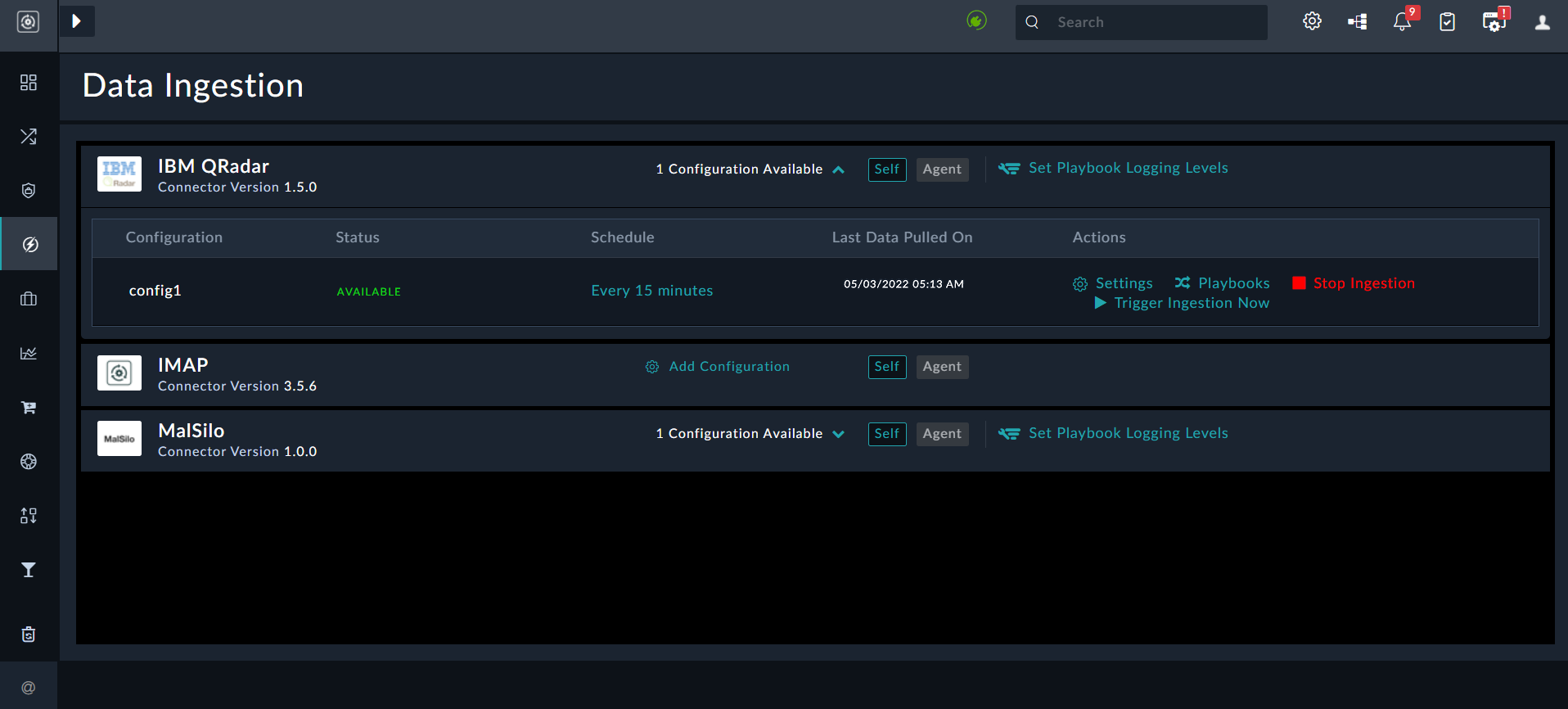 Process of ingesting data using the Data Ingestion Wizard | FortiSOAR 7.4.1