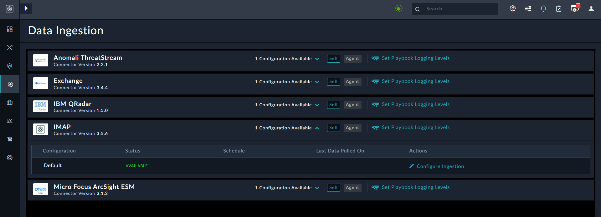 Process of ingesting data using the Data Ingestion Wizard | FortiSOAR 7.4.1
