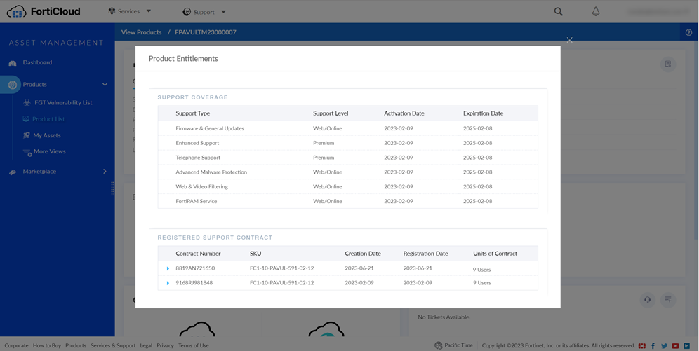 Renewing FortiPAM-VM license | FortiPAM 1.4.1 | Fortinet Document Library