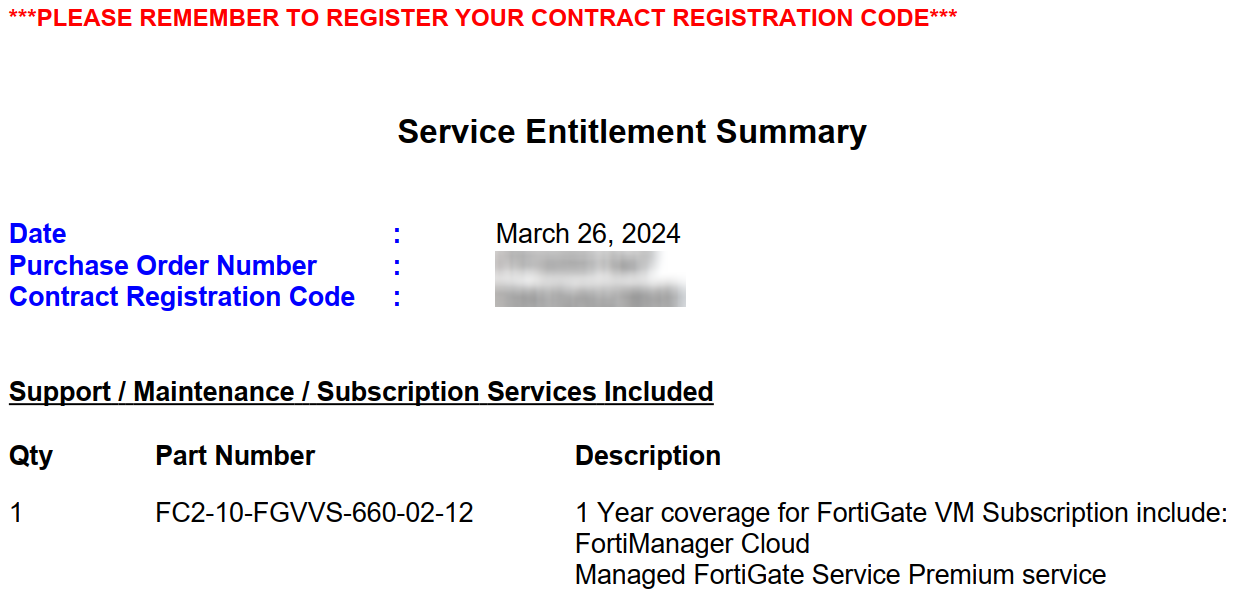 2. Activating | Managed FortiGate Service | Fortinet Document Library