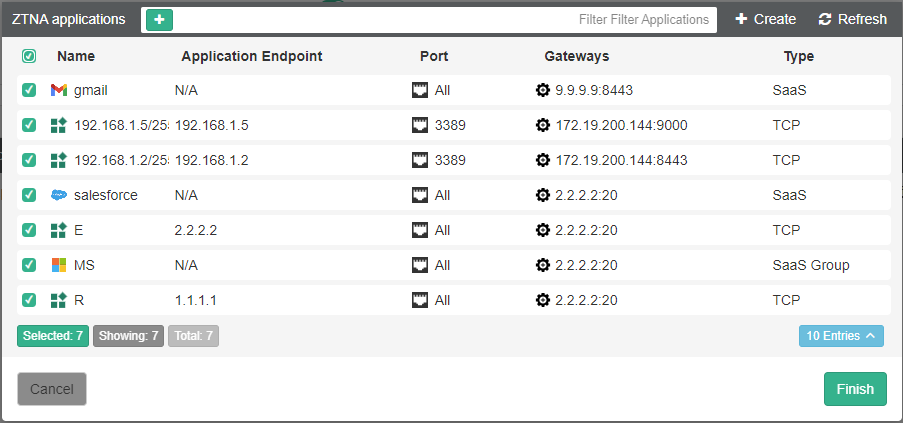 ZTNA Destinations | FortiClient 7.2.8 | Fortinet Document Library