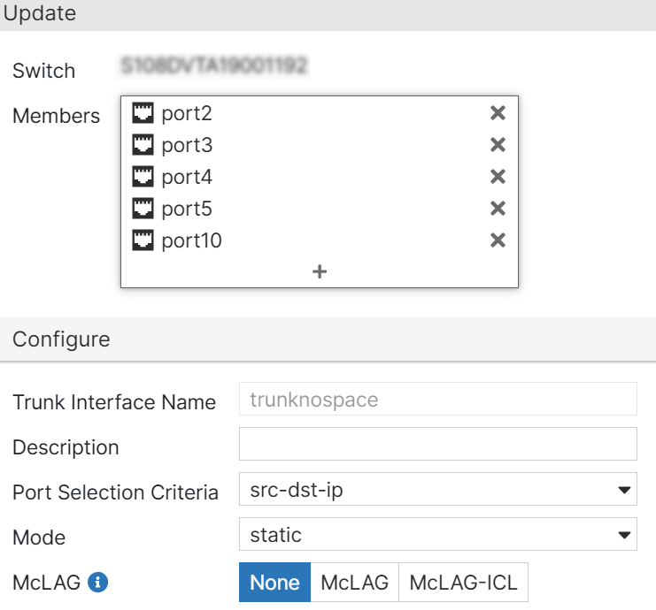 Editing a trunk | FortiLAN Cloud 24.1.0 | Fortinet Document Library