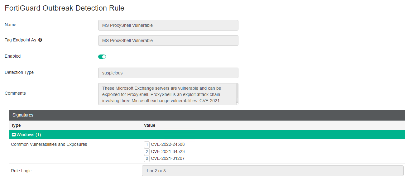 FortiGuard Outbreak Alerts | FortiClient 7.2.1 | Fortinet Document Library