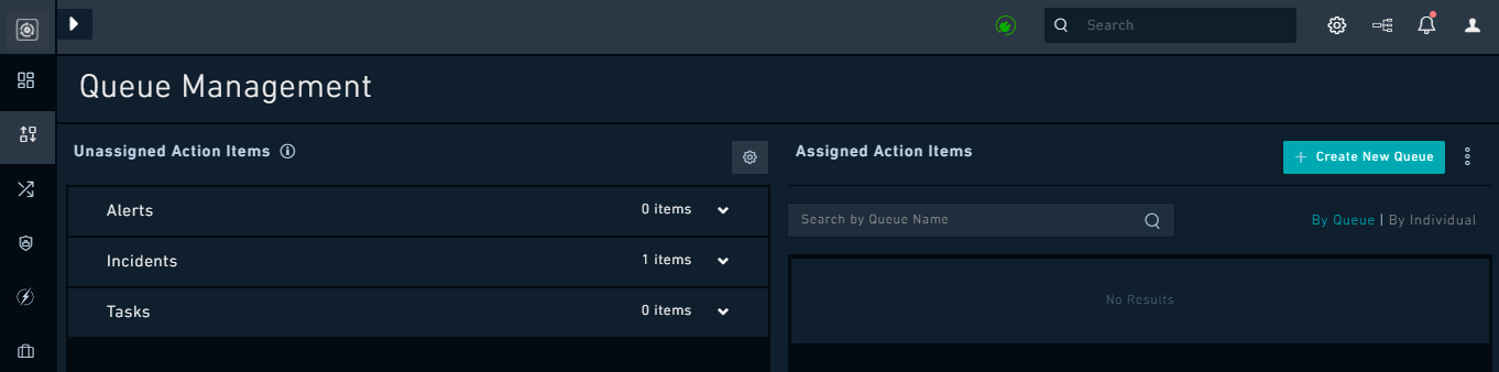 Unassigned Action Item pane: Filter/Sorting Configuration
