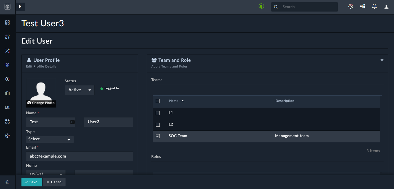 User's Own Profile Page