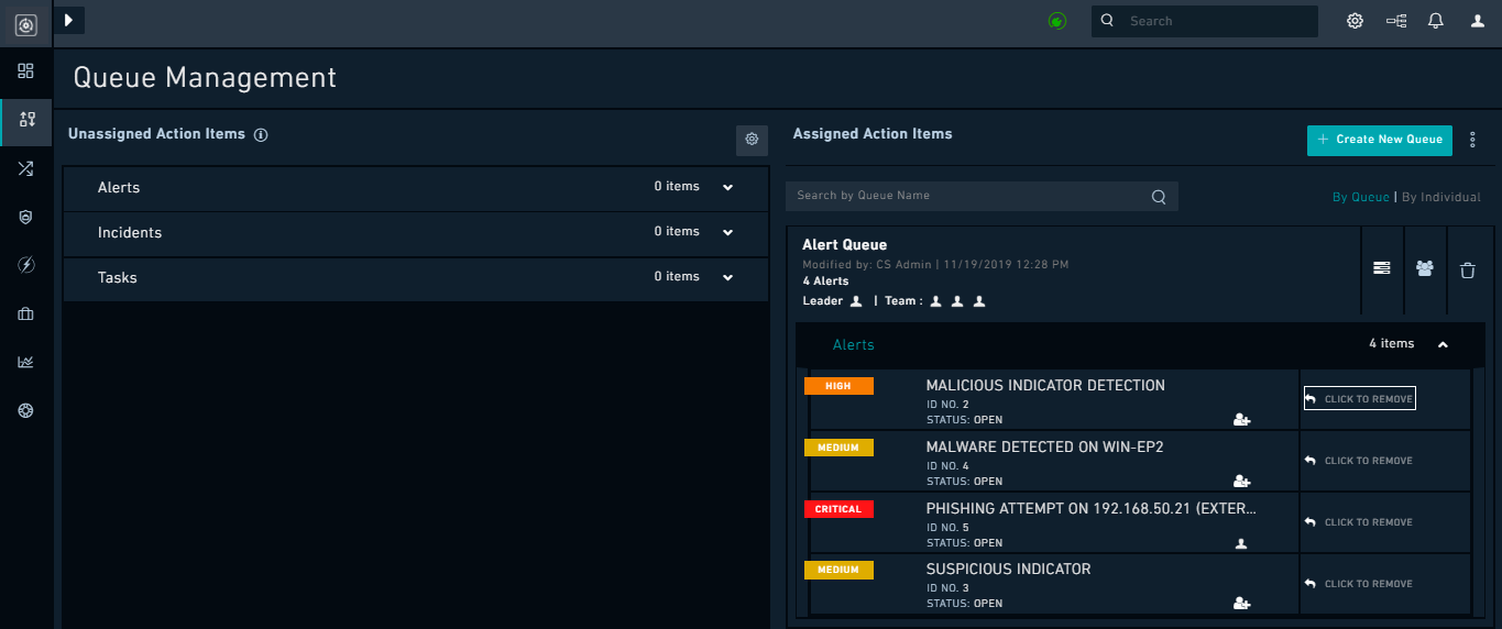Remove a task from a queue