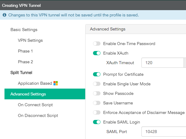 SAML authentication for VPN before logon | FortiClient 7.2.5 | Fortinet ...