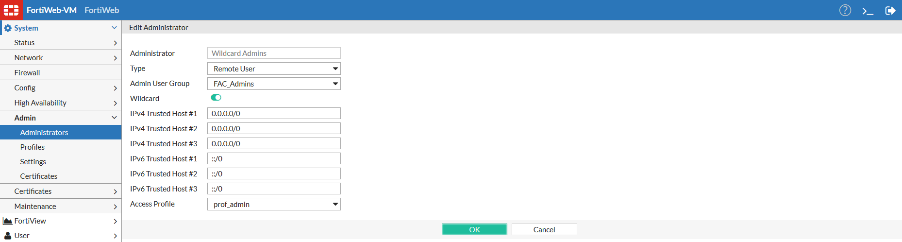 Creating an admin user | FortiAuthenticator 6.4.0 | Fortinet Document ...