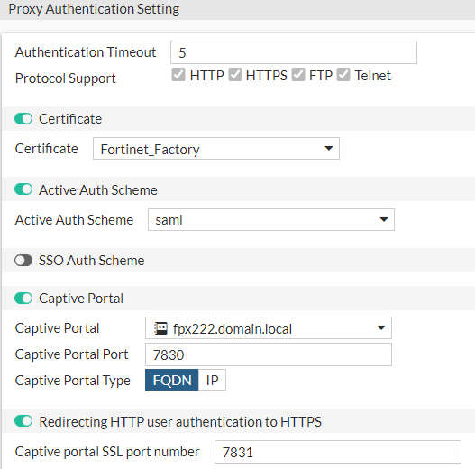 Using SAML authentication with Microsoft ADFS 7.2.7 | FortiProxy 7.2.0 ...
