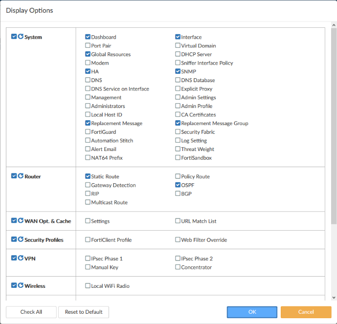 System dashboards | FortiManager 6.4.3 | Fortinet Document Library