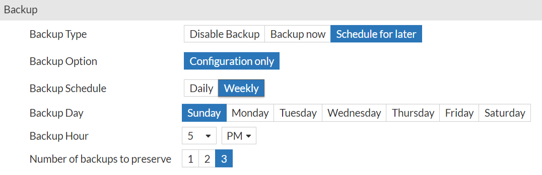 Backup and Restore | FortiAIOps 2.0.0 | Fortinet Document Library