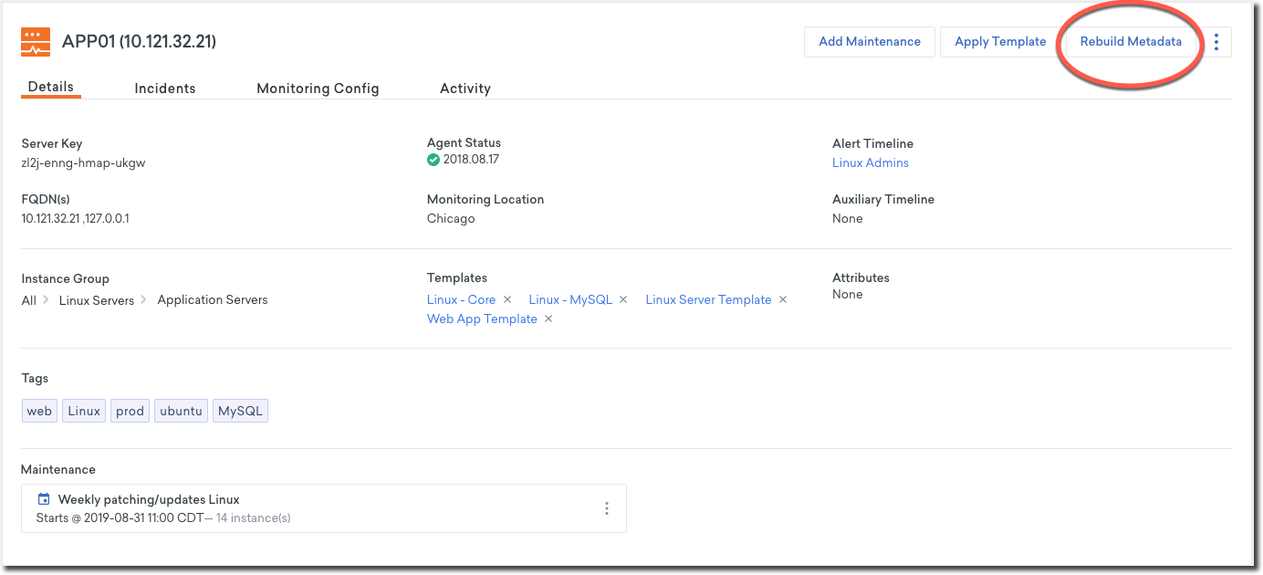 Agent/Metric not showing up in the Control Panel | FortiMonitor 23.2.0
