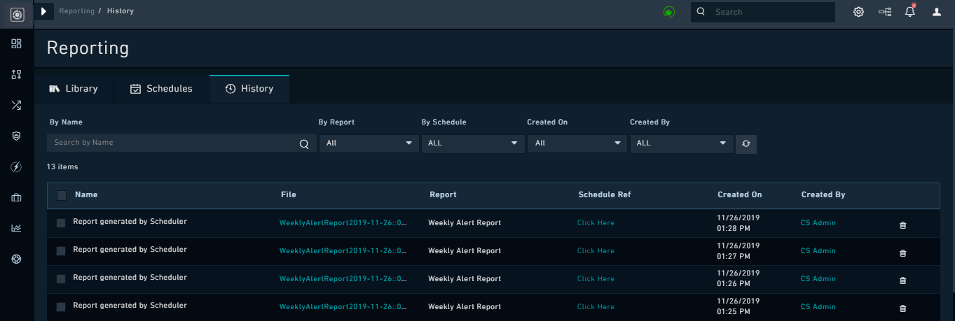 Historical Reports
