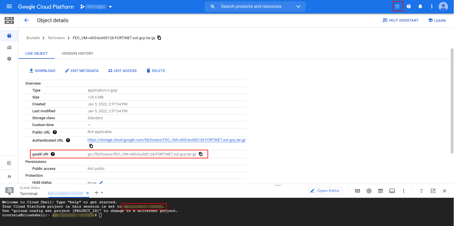 Create an image with the image file | FortiDeceptor Public Cloud 5.0.0
