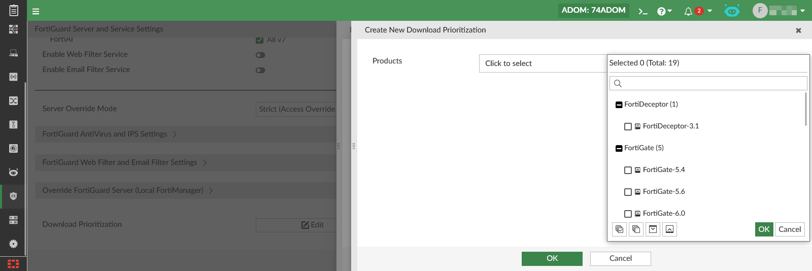 Fortigate Priority Product download prioritization | FortiManager 7.6.0 | Fortinet ...