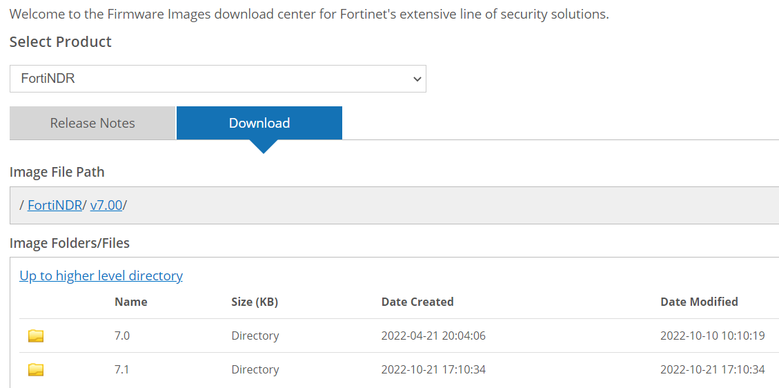 Upgrade information | FortiNDR 7.4.2 | Fortinet Document Library