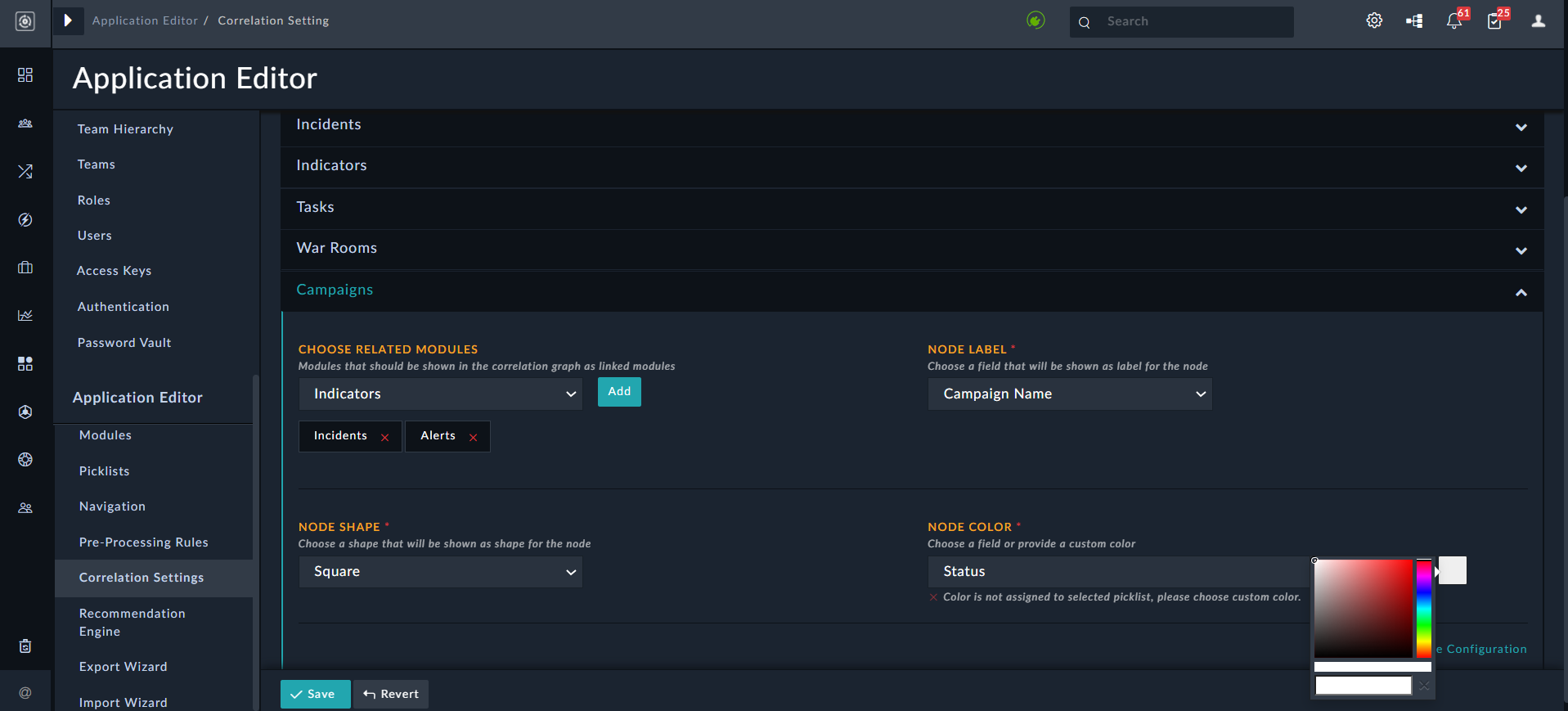 Node Color - Custom Color picker