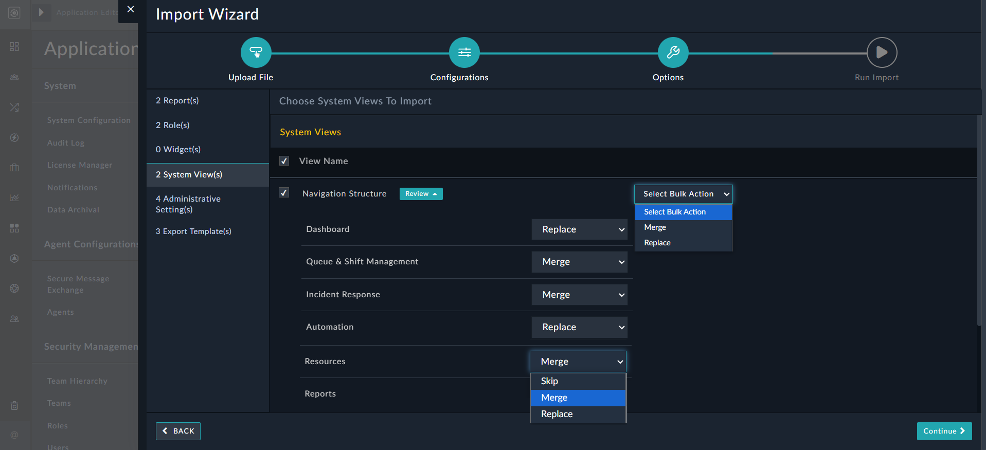 Import Wizard - Navigation Structure items - Append or Skip