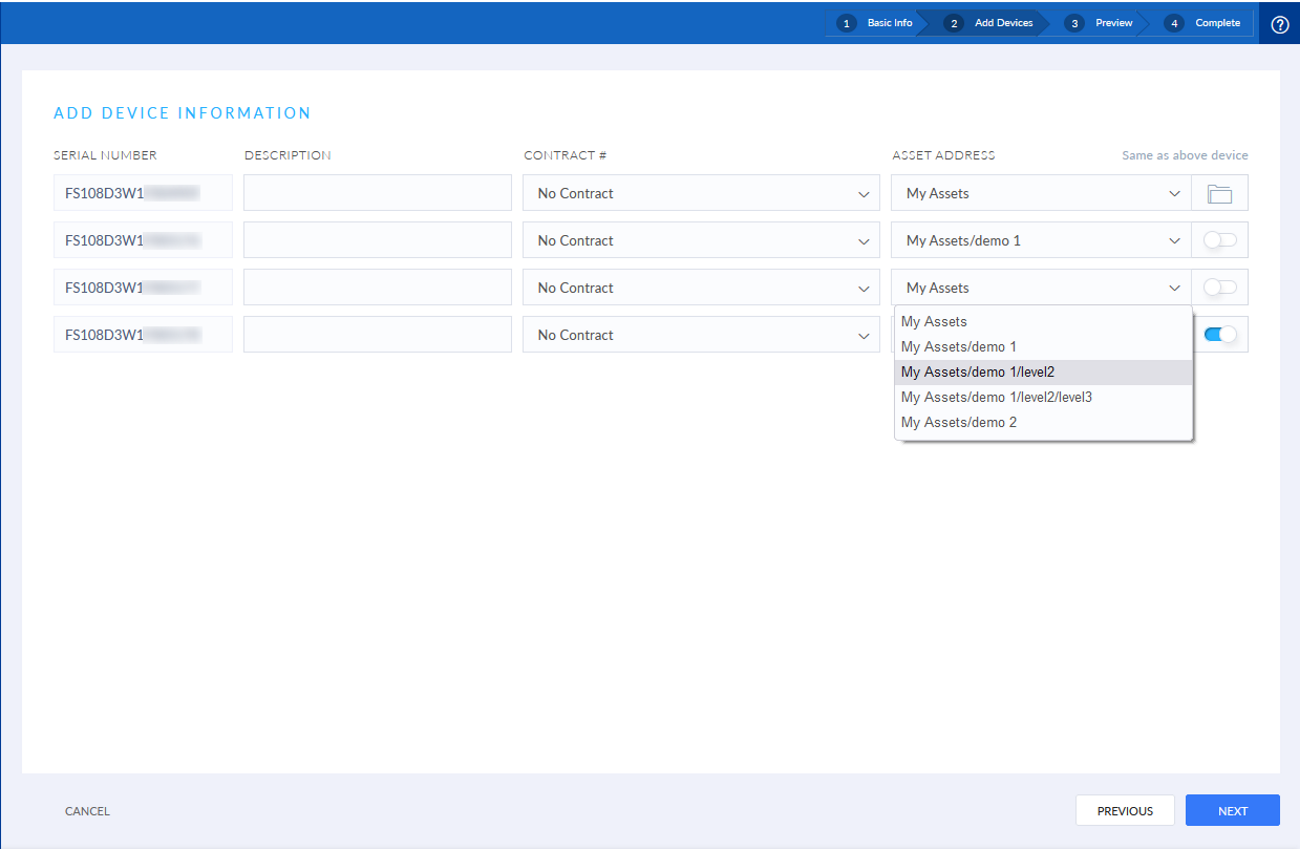Bulk Registration | FortiCloud Services 23.4.0 | Fortinet Document Library