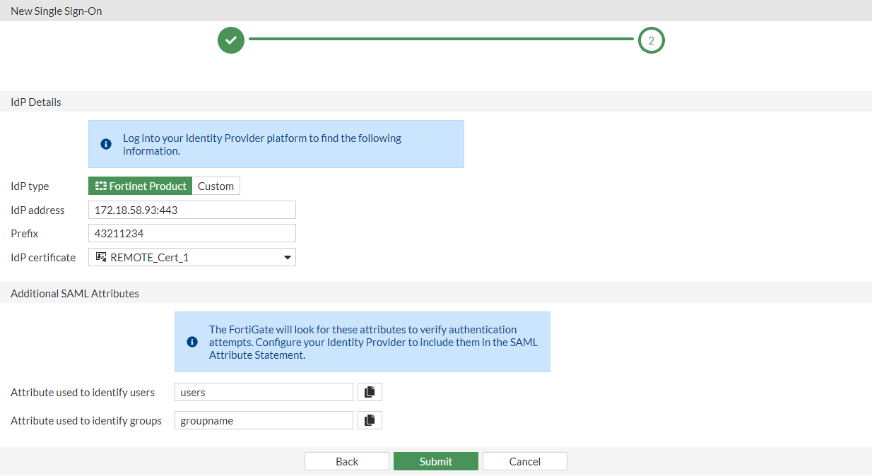 Agentless VPN with FortiAuthenticator as a SAML IdP | FortiGate ...