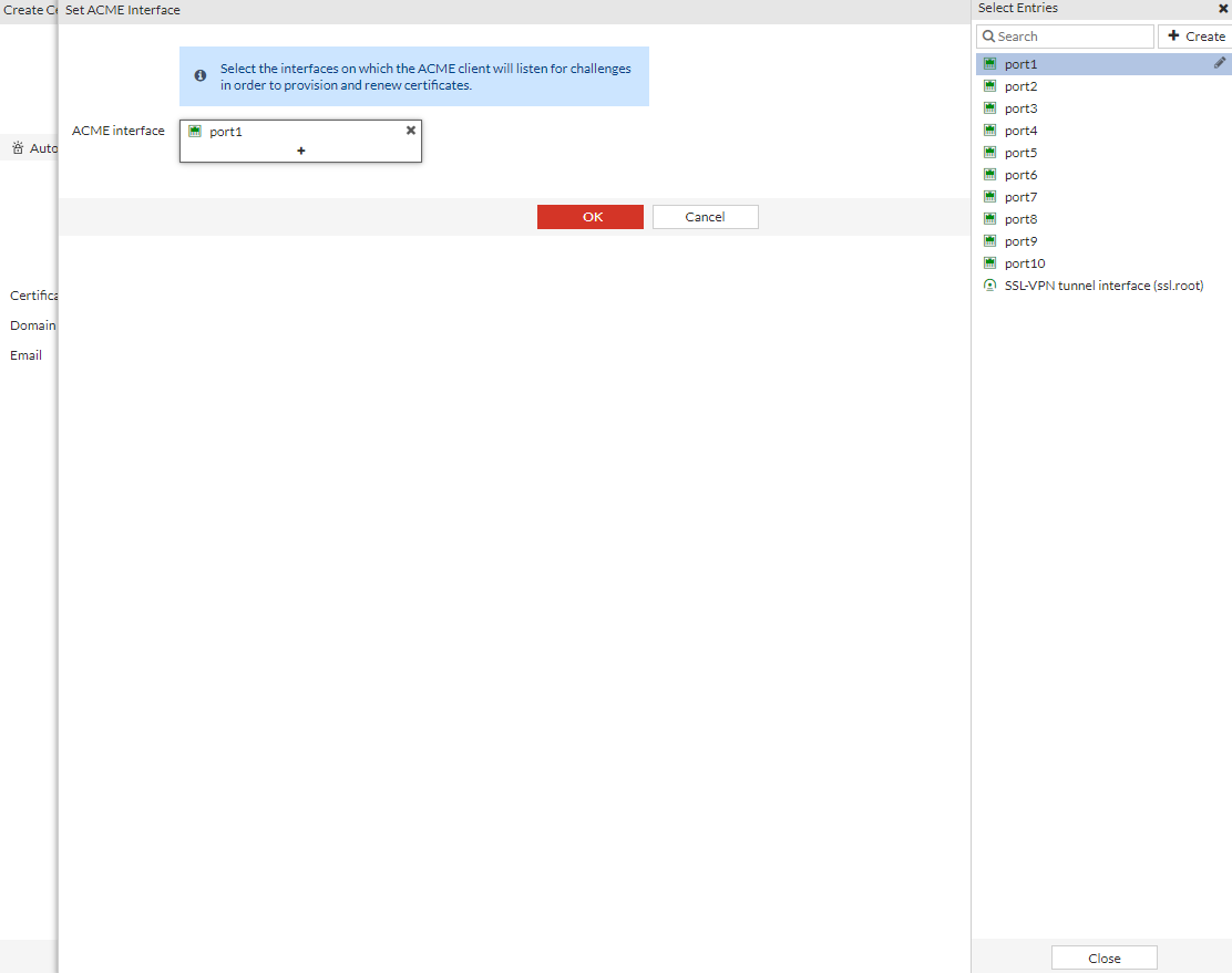 Creating a certificate | FortiPAM 1.5.0 | Fortinet Document Library